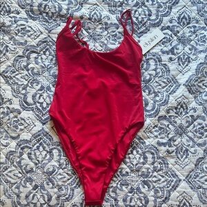 Elysiian Red One Piece Swimsuit